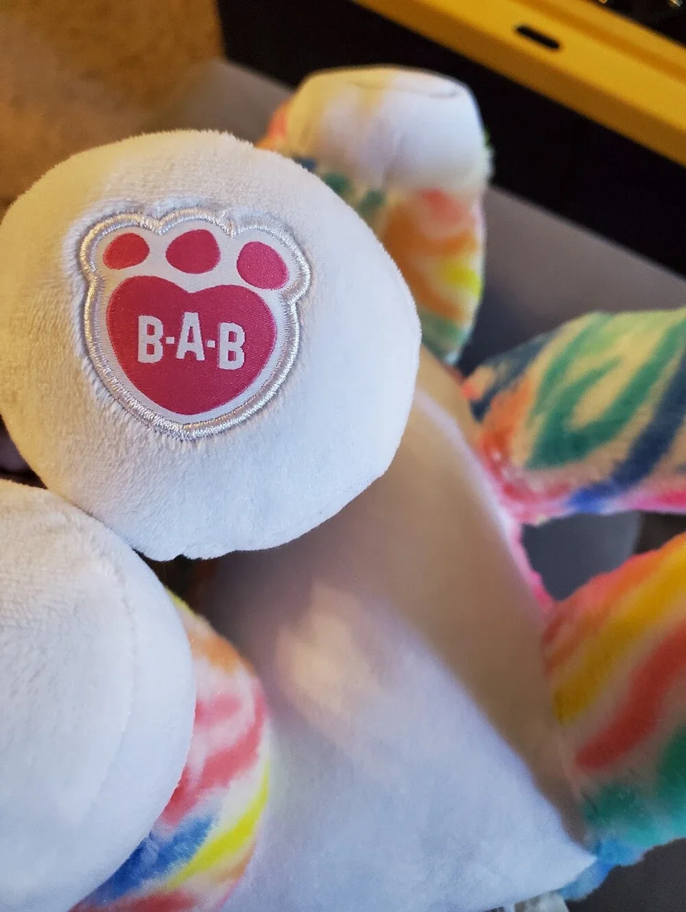 Build-A-Bear Rainbow Striped Zebra
